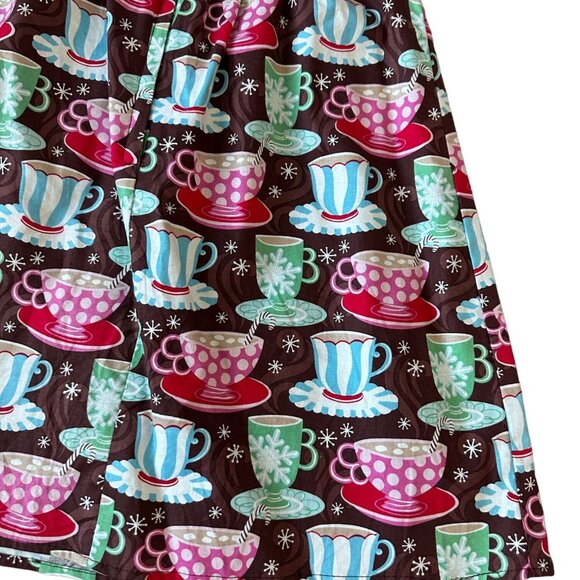 RETROLICIOUS Womens Hot Chocolate Print Winter Skirt Size XS - Picture 4 of 6
